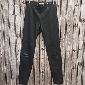 Vince Lambskin Leather Split Hem Stretch Pants - XS